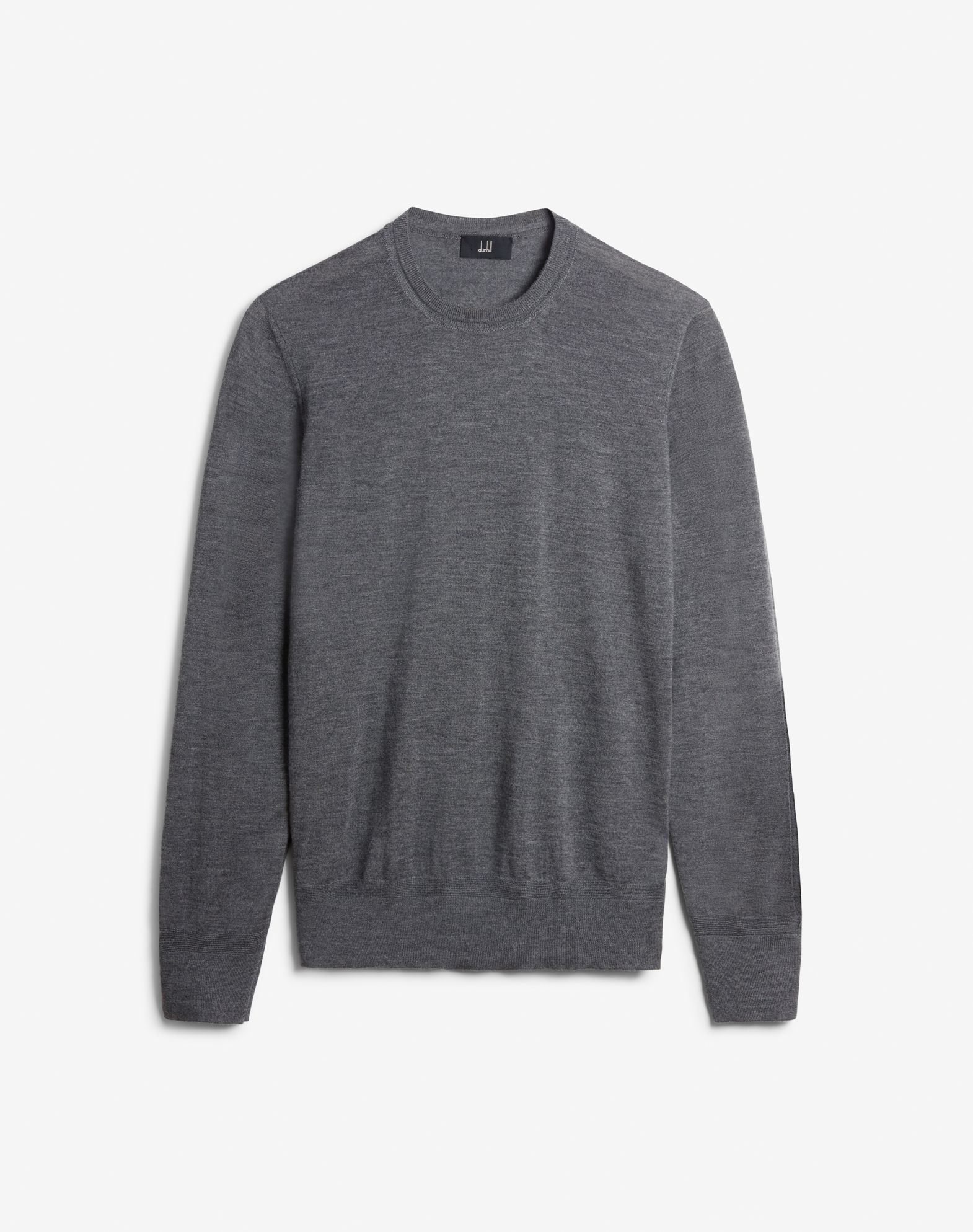 Shop Dunhill Superfine Cashmere Crew Neck Jumper In Grey