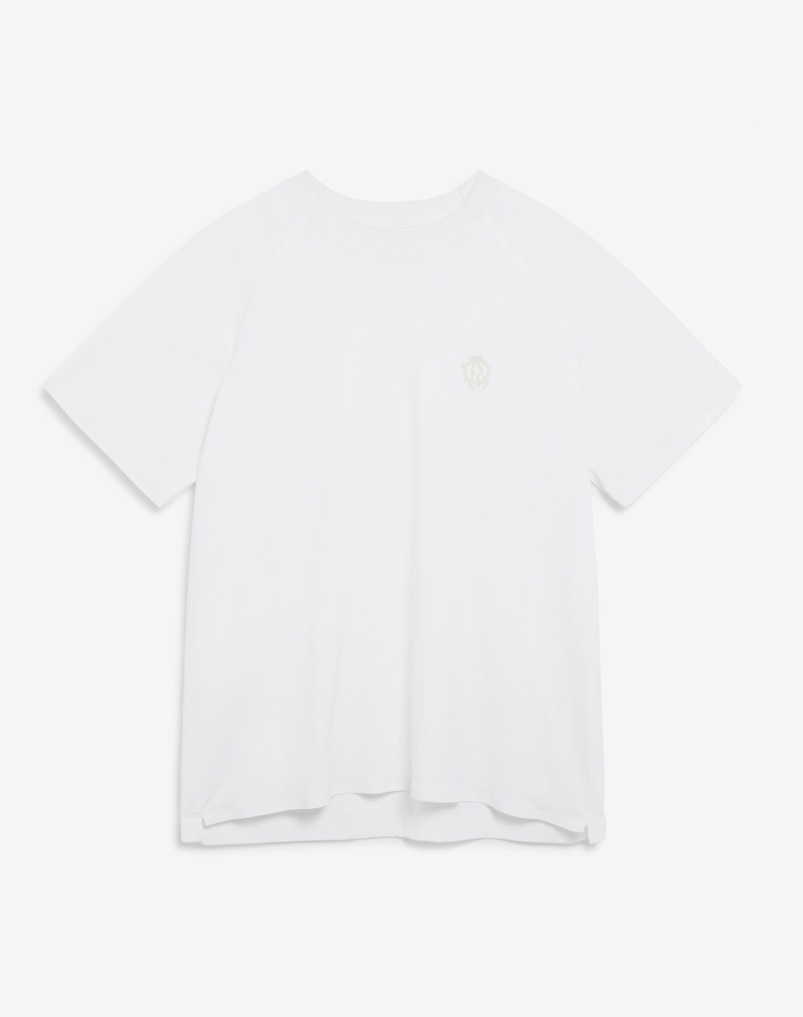 Dunhill Athluxury Wool Short Sleeve T-shirt In White