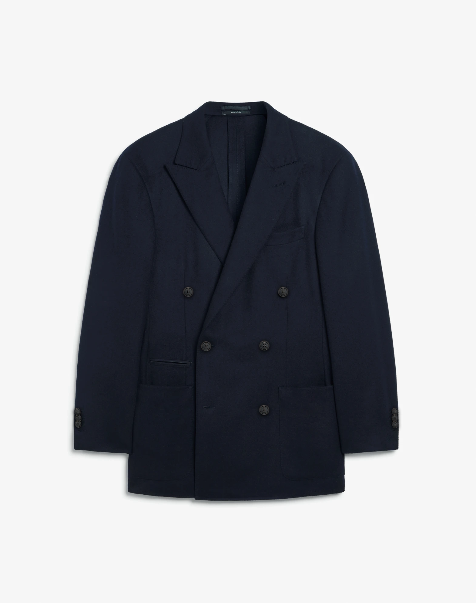 Shop Dunhill Cashmere Bourdon Double Breasted Sports Coat In Blue