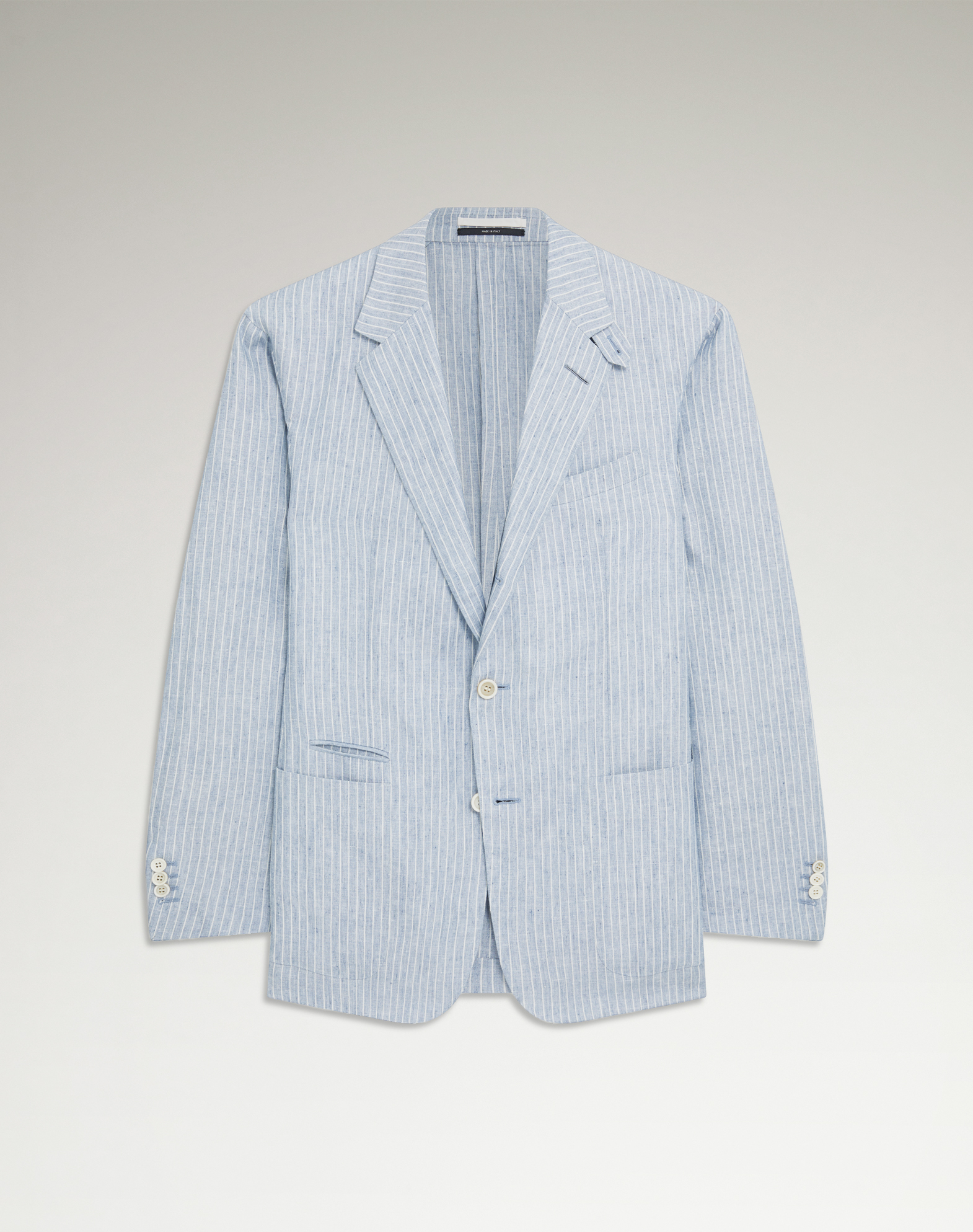 DUNHILL LINEN STRIPE CAVENDISH SINGLE BREASTED SPORTS COAT