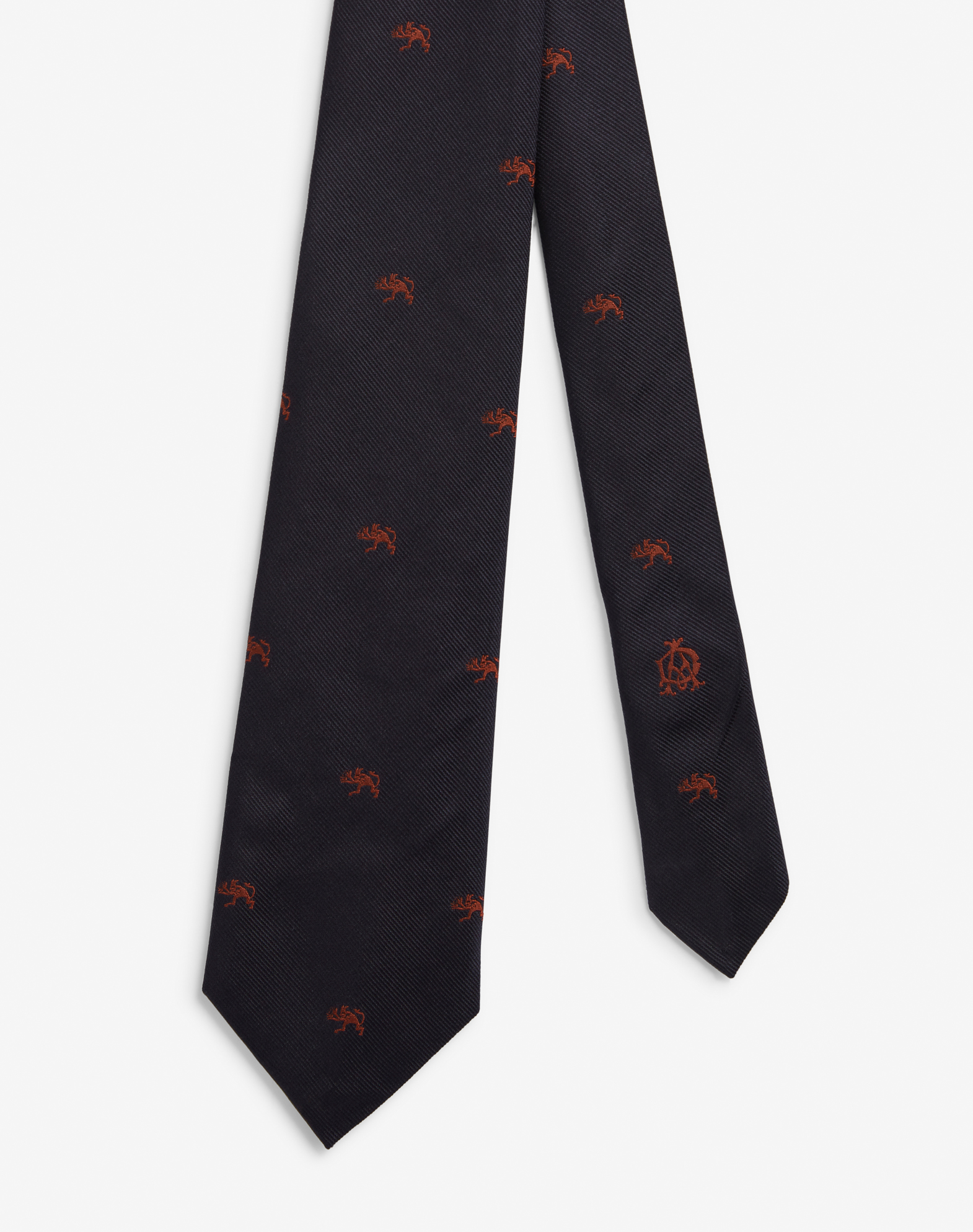 DUNHILL SILK TWEENIE DEVIL WOVEN TIE