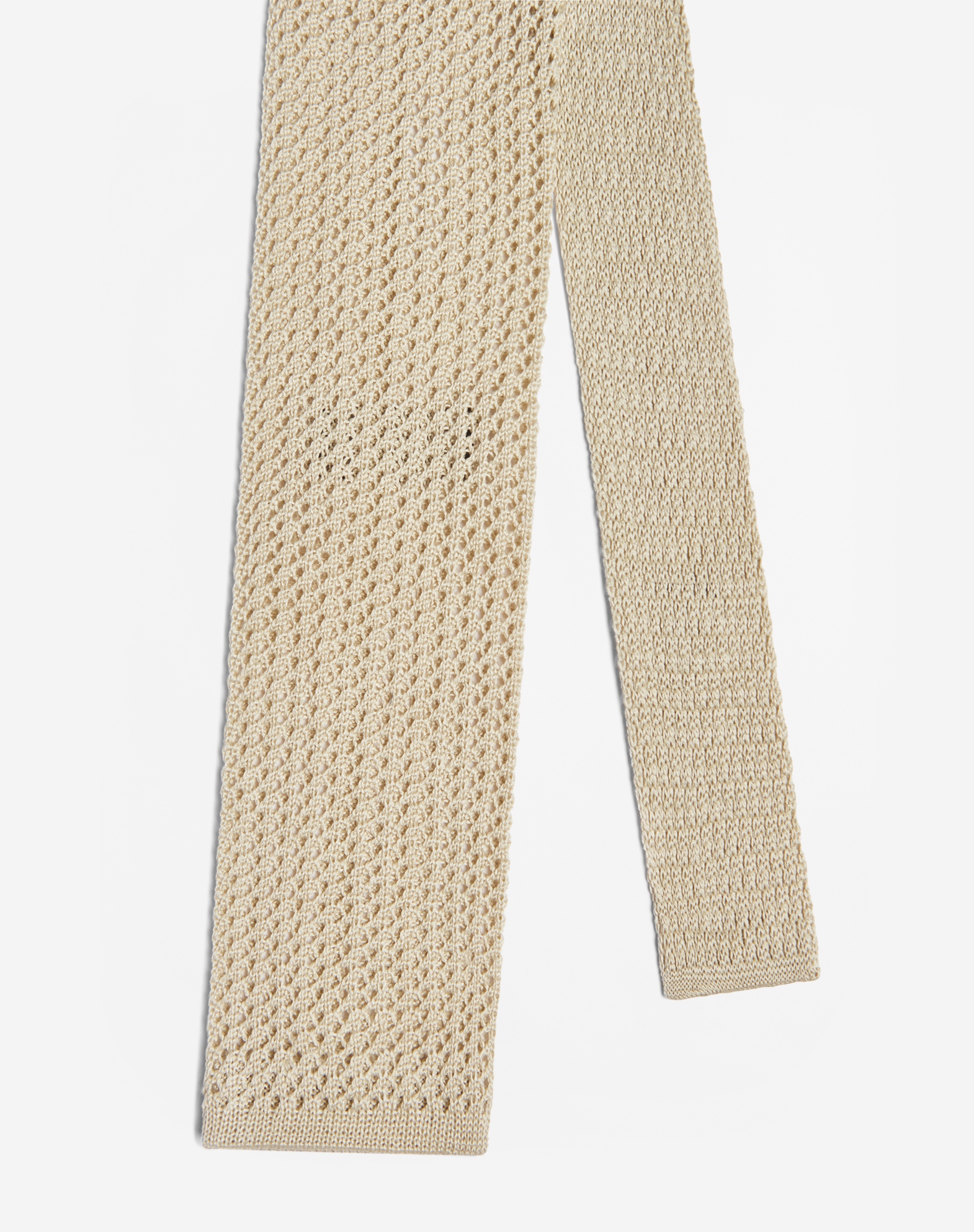 Dunhill Cotton Knitted Traforato 8cm In White