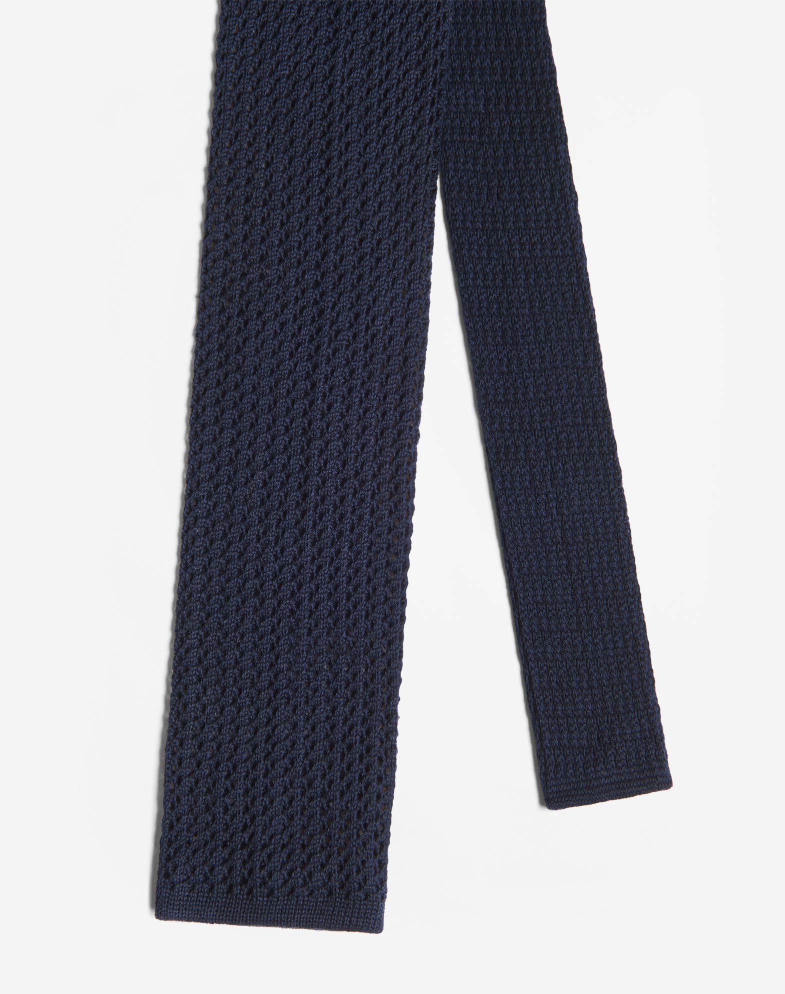 Dunhill Cotton Knitted Traforato 8cm In Blue